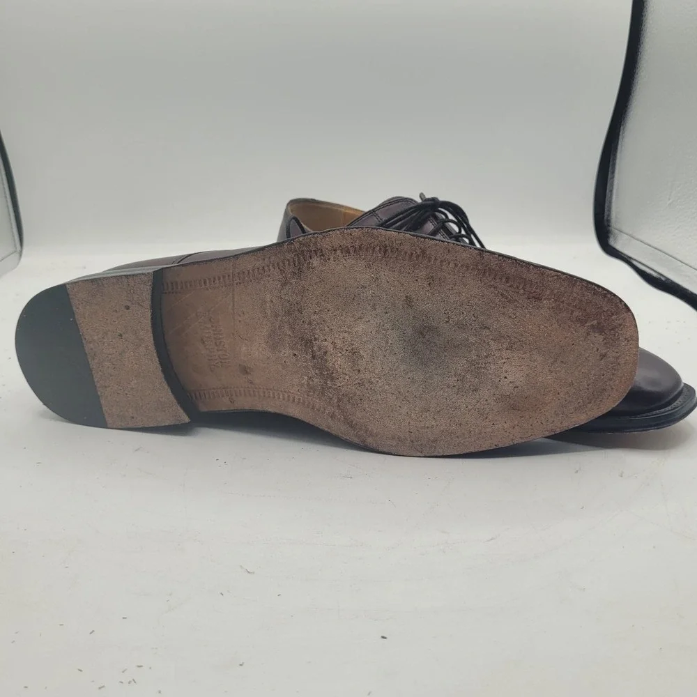 Johnston Murphy 15 0643 Size 11 M Brown Leather Cap Toe Oxford Dress Mens‎ Shoes